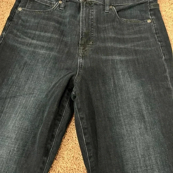 Gap true skinny 32p 32 petite dark wash spandex jeans navy over-dye hi rise - Picture 12 of 12